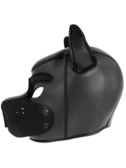 DARKNESS - NEOPREEN HONDENMASKER MET VERWIJDERBARE SNUITKRAAG M