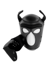 DARKNESS - NEOPREN-HUNDEMASKE MIT ABNEHMBARER MAULE M