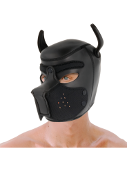 DARKNESS - NEOPREEN HONDENMASKER MET VERWIJDERBARE SNUITKRAAG L