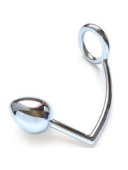 METAL HARD - RING WITH ANAL HOOK 45MM