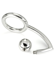 METAL HARD - ANEL DE GALO COM GANCHO ANAL INTRUSO 45MM