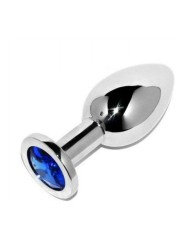 METAL HARD - ANAL PLUG DIAMOND BLUE SMALL 5.71CM