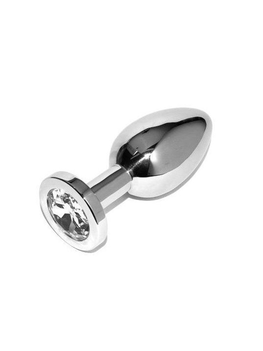 METAL HARD - ANALPLUG DIAMANT TRANSPARENT KLEIN 5,71 CM