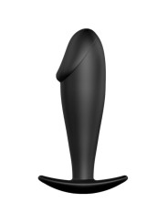 PRETTY LOVE - PLUG ANAL FORMA DE PÊNIS DE SILICONE PRETO