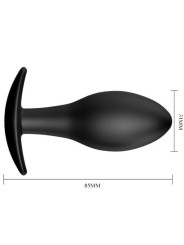 PRETTY LOVE - PLUG ANALE ANCORANTE IN SILICONE 8.5 CM NERO
