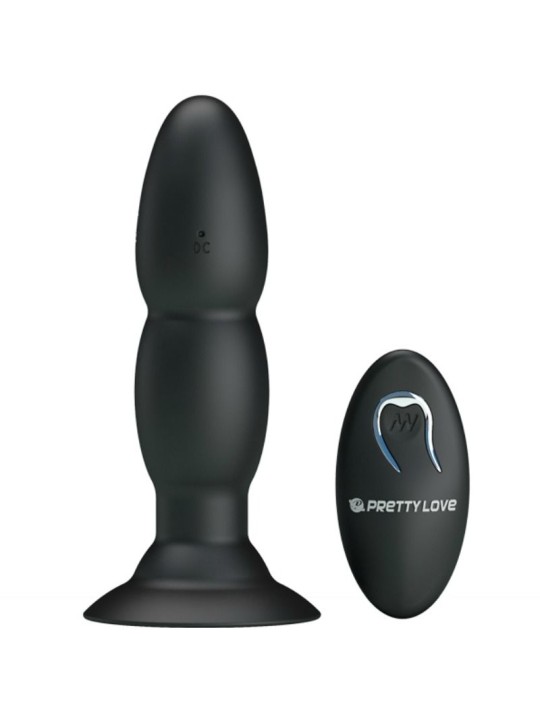 PRETTY LOVE - PLUG VIBRADOR Y ROTACIÓN POR CONTROL REMOTO