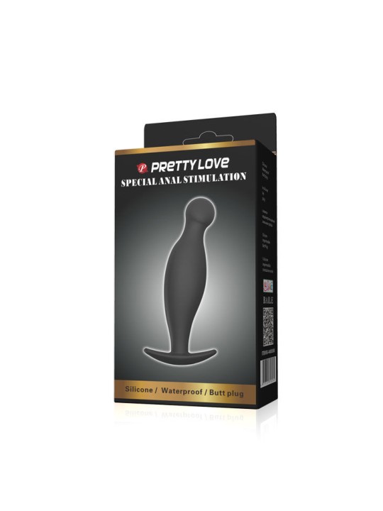 PRETTY LOVE - SILIKON ANALPLUG 11.7 CM SCHWARZ