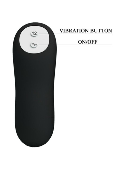 PRETTY LOVE - PLUG ANALE IN SILICONE FORMA DEL PENE E 12 MODALIT DI VI