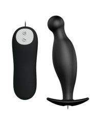 PRETTY LOVE - SILIKON ANALPLUG 12 VIBRATIONSMODI SCHWARZ