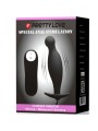 PRETTY LOVE - PLUG ANAL EN SILICONE 12 MODES DE VIBRATION NOIR