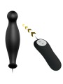 PRETTY LOVE - PLUG ANAL EN SILICONE 12 MODES DE VIBRATION NOIR