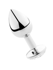 SECRETPLAY - PLUG ANAL ALUMÍNIO TRANSPARENTE 7CM