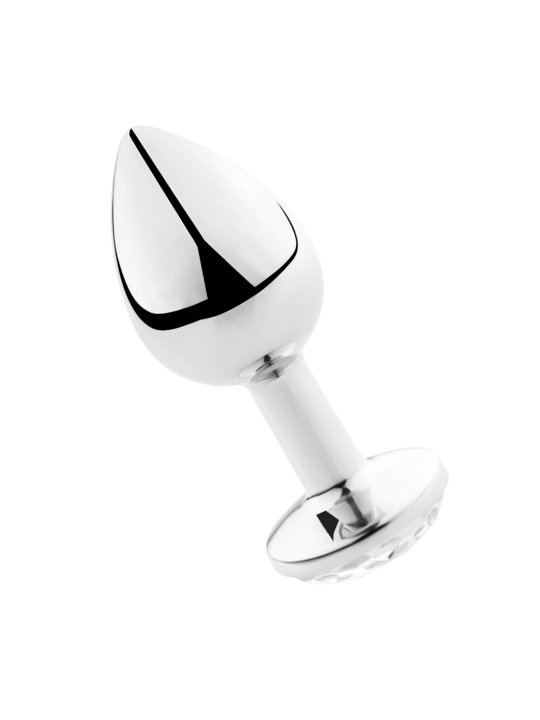 SECRETPLAY - PLUG ANAL ALUMINIO TRANSPARENTE 7 CM
