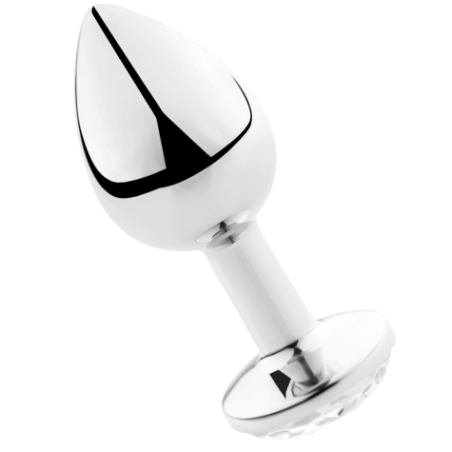 SECRETPLAY - TRANSPARANTE ALUMINIUM ANAAL PLUG 7 CM