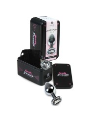 SECRETPLAY - PLUG ANAL ALUMINIO TRANSPARENTE 8 CM