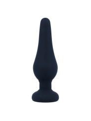 INTENSE - PLUG ANAL PIPO S SILICONE NOIR 9,8 CM