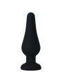 INTENSE - PLUG ANALE PIPO M SILICONE NERO 11 CM