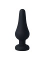 INTENSE - PLUG ANAL PIPO L SILICONE PRETO 13 CM