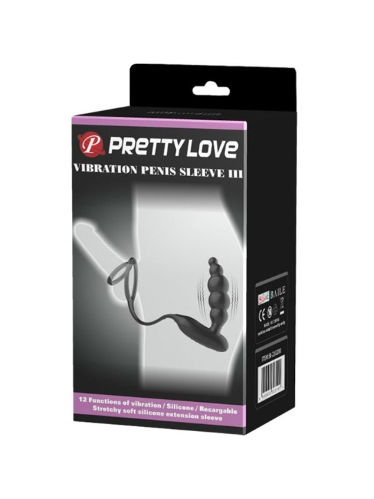 PRETTY LOVE - ANNEAUX PÉNIS AVEC PLUG VIBRATEUR