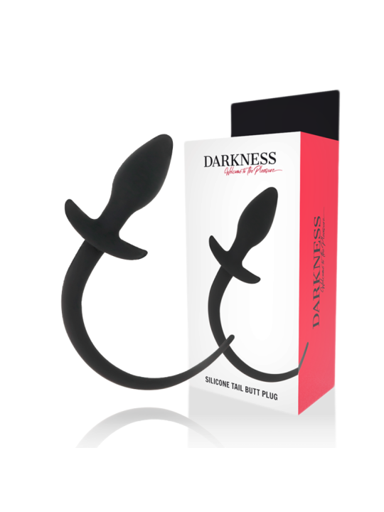 DARKNESS - ANAL PLUG 28 CM BLACK SILICONE