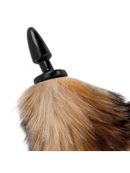 DARKNESS - QUEUE NATURELLE AVEC PLUG ANAL EN SILICONE 10 CM