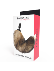 DARKNESS - QUEUE NATURELLE AVEC PLUG ANAL EN SILICONE 10 CM