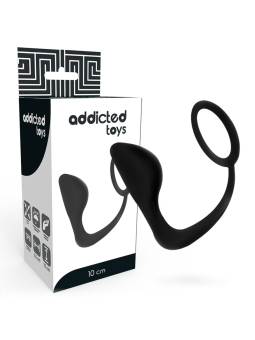 ADDICTED TOYS - ANAAL PLUG MET ZWARTE PENISRING