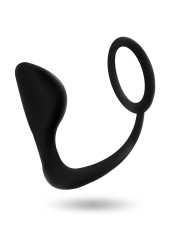 ADDICTED TOYS - ANAL PLUG WITH BLACK PENIS RING
