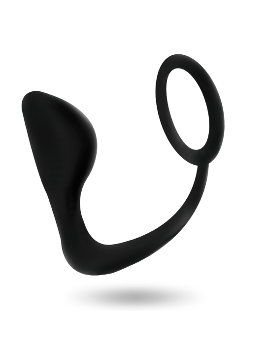 ADDICTED TOYS - PLUG ANAL COM ANEL DE PÊNIS PRETO