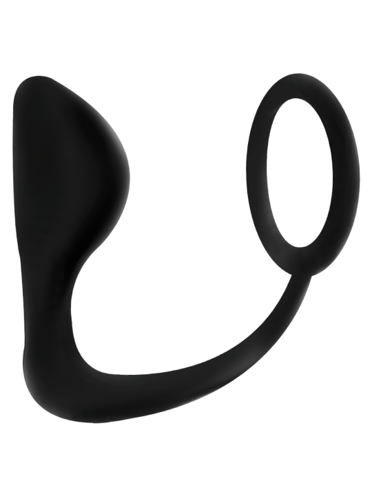 ADDICTED TOYS - ANAL PLUG WITH BLACK PENIS RING