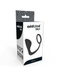 ADDICTED TOYS - PLUG ANAL CON ANILLO PENE NEGRO