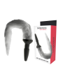 DARKNESS - SILICONE ANAL PLUG WITH GRAY TAIL