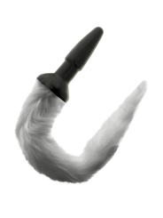 DARKNESS - PLUG ANAL EN SILICONE AVEC QUEUE GRISE