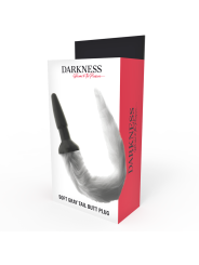 DARKNESS - SILICONE ANAL PLUG WITH GRAY TAIL