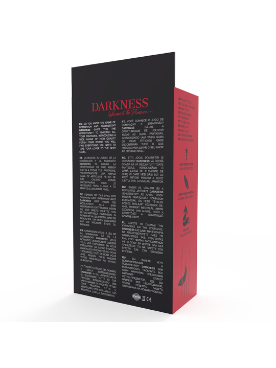 DARKNESS - SILICONE ANAL PLUG WITH GRAY TAIL
