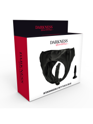 DARKNESS - PANTIES WITH PLUG AND INTERCHANGEABLE DILDO