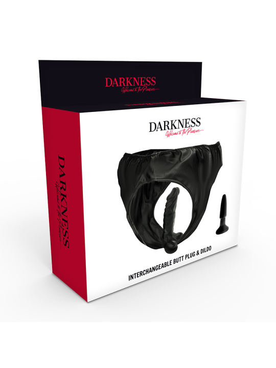 DARKNESS - CULOTTE AVEC PLUG ET GODE INTERCHANGEABLE