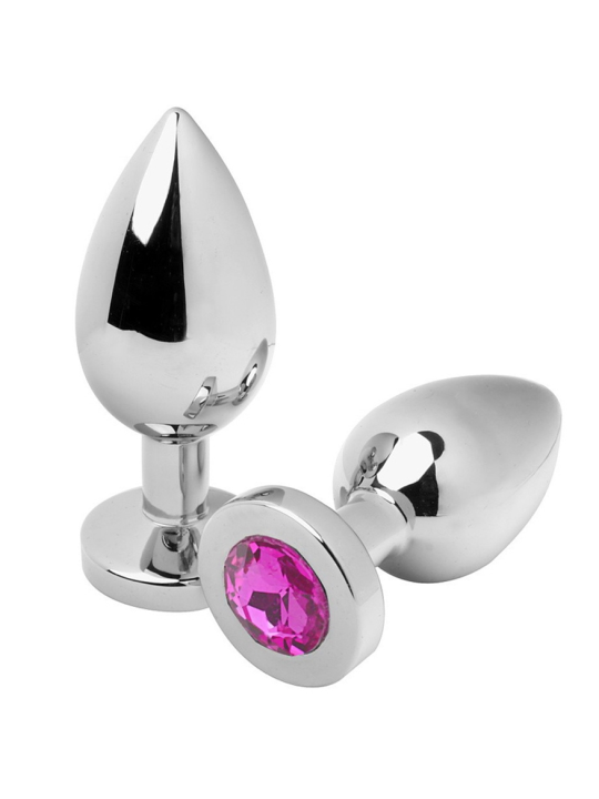 METAL HARD - ANAL PLUG DIAMOND ROSA SMALL 5.71CM