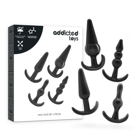 ADDICTED TOYS - SET VAN 4 ANALE PLUGGEN