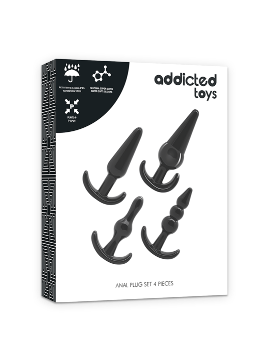 ADDICTED TOYS - SET VAN 4 ANALE PLUGGEN