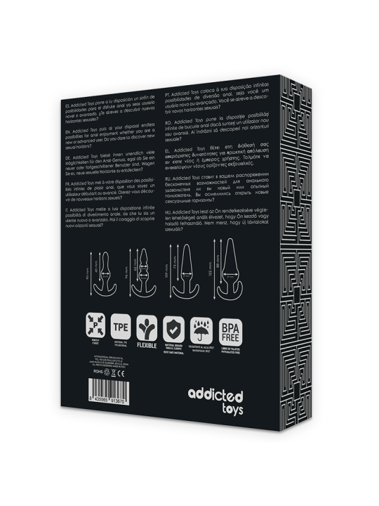 ADDICTED TOYS - SET VAN 4 ANALE PLUGGEN