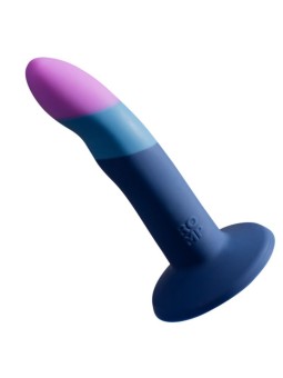ROMP - PICCOLO DILDO DE SILICONE COM VENTOSA TRICOLORIDA 14 CM