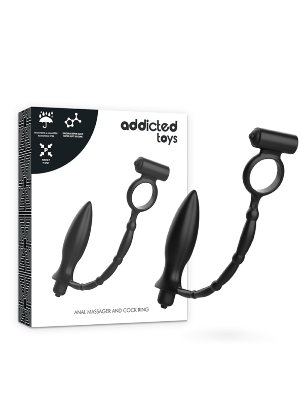 ADDICTED TOYS - ANAL PLUG WITH VIBRATORY RING