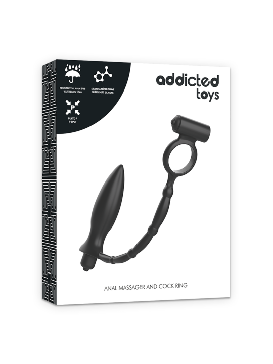 ADDICTED TOYS - ANALPLUG MIT VIBRATIONSRING