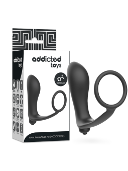 ADDICTED TOYS - VIBRATORY ANAL PLUG WITH PENIS RING