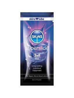 SKINS - SUPERSLIDE LUBRIFICANTE À BASE DE SILICONE, DOSE ÚNICA DE 5 ML