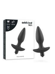ADDICTED TOYS - MASSAGER PLUG ANAL WITH VIBRATION BLACK