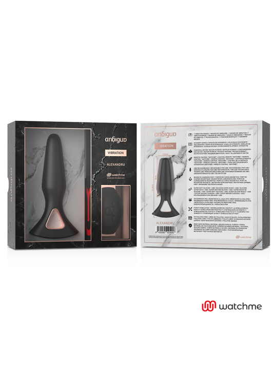ANBIGUO - WATCHME VIBRATORE TELECOMANDO PLUG ANALE ALEXANDRU