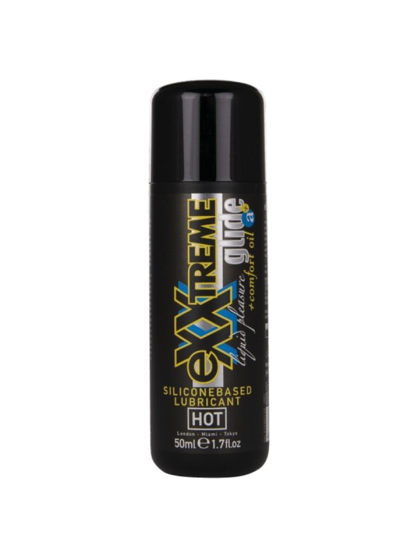 HOT - LUBRIFIANT À BASE DE SILICONE EXTRÊME GLIDE + HUILE DE CONFORT A