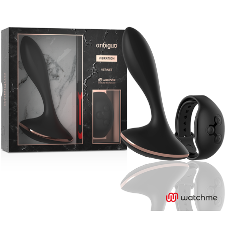 ANBIGUO - WATCHME AFSTANDSBEDIENING VIBRATOR ANAAL PLUG VERNET